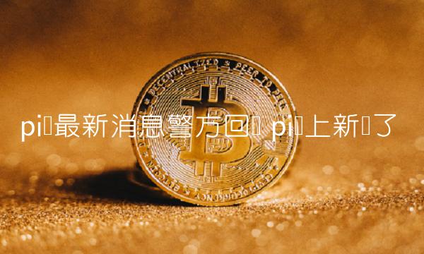 pi币最新消息警方回应 pi币上新闻了