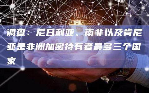 调查：尼日利亚、南非以及肯尼亚是非洲加密持有者最多三个国家