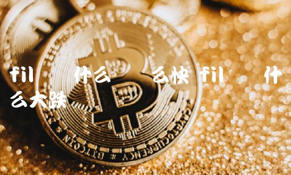 fil币为什么涨这么快 fil币为什么大跌