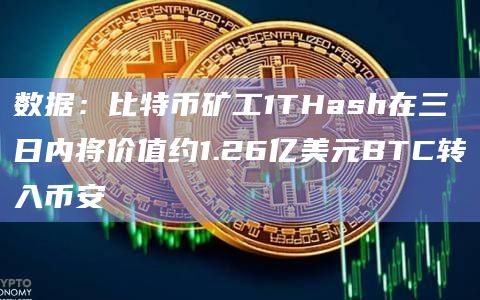 数据：比特币矿工1THash在三日内将价值约1.26亿美元BTC转入币安