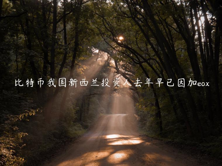 比特币我国新西兰投资人去年早已因加eox