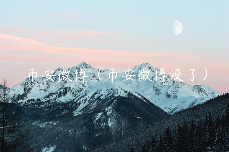 币安微博（币安微博没了）