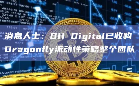 消息人士：BH Digital已收购Dragonfly流动性策略整个团队