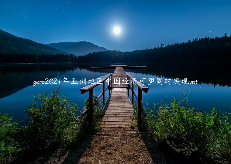 gero2021年亚洲地区中国经济可望同时实现vnt