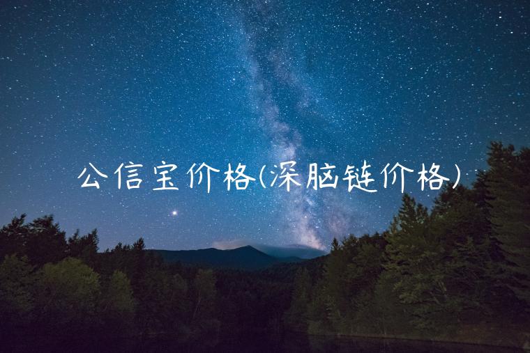 公信宝价格(深脑链价格)