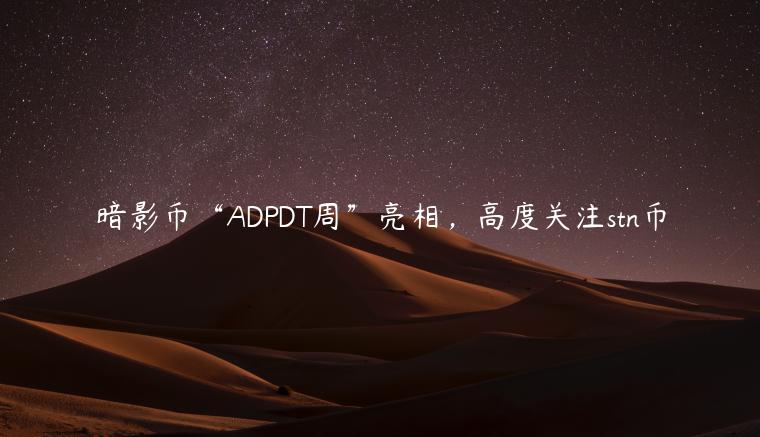暗影币“ADPDT周”亮相，高度关注stn币
