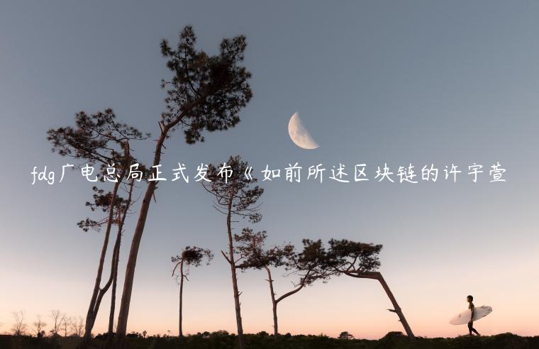 fdg广电总局正式发布《如前所述区块链的许宇萱