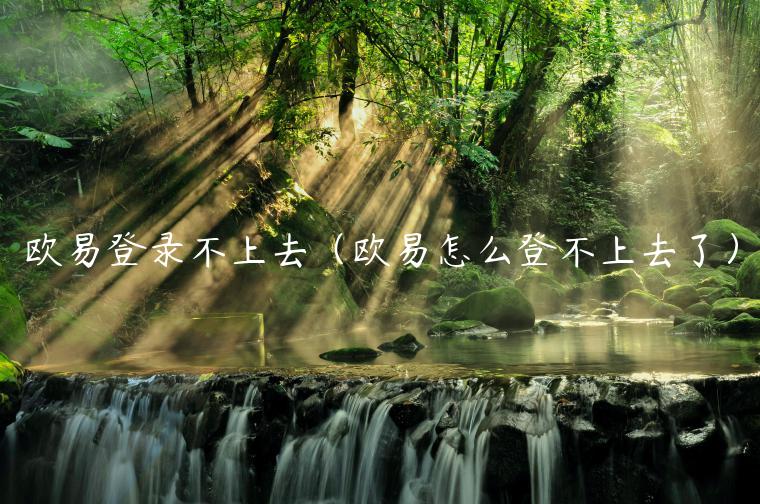 欧易登录不上去（欧易怎么登不上去了）