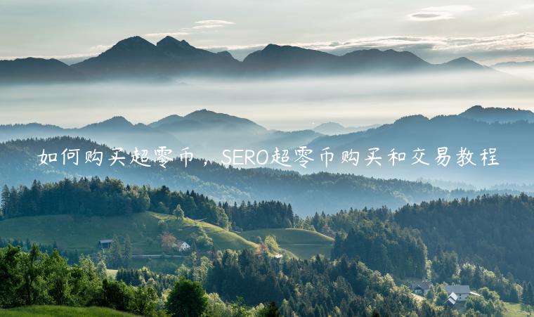 如何购买超零币，SERO超零币购买和交易教程