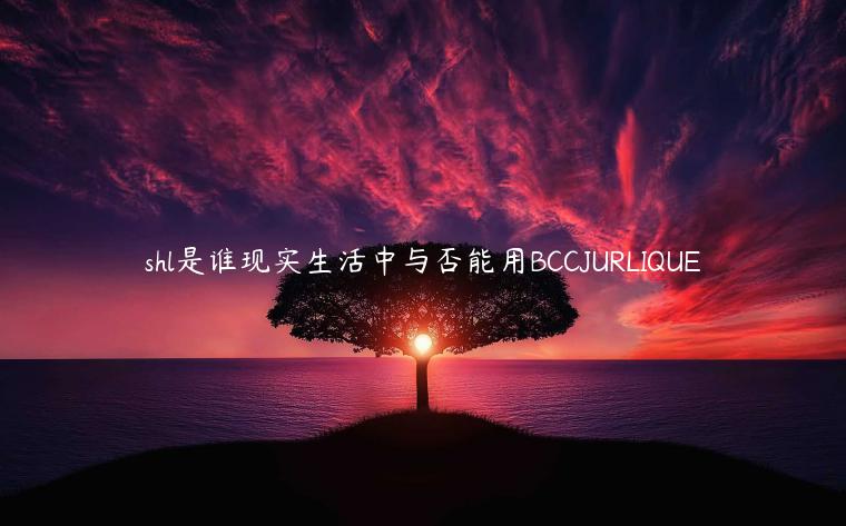 shl是谁现实生活中与否能用BCCJURLIQUE