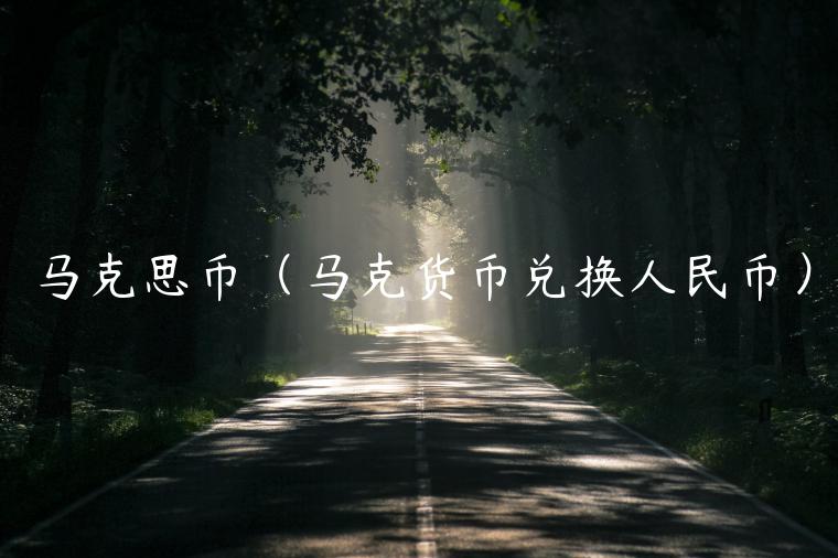 马克思币（马克货币兑换人民币）
