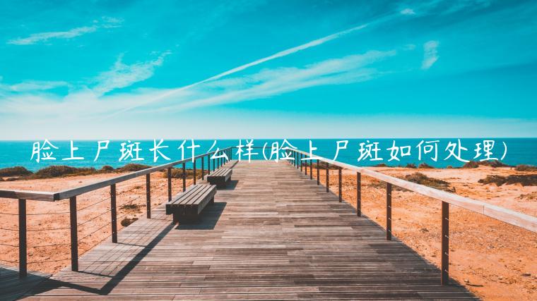 脸上尸斑长什么样(脸上尸斑如何处理)
