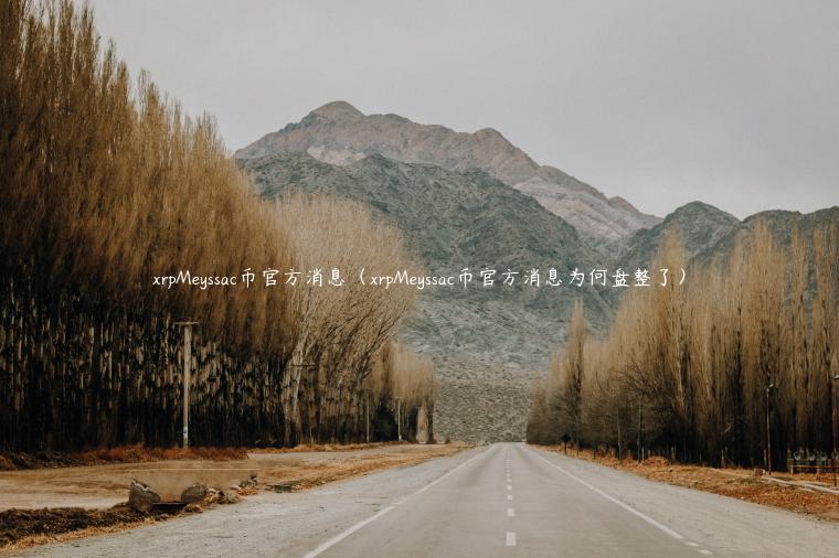xrpMeyssac币官方消息（xrpMeyssac币官方消息为何盘整了）