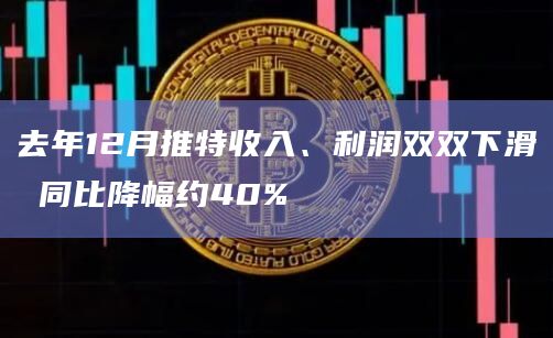 去年12月推特收入、利润双双下滑 同比降幅约40%