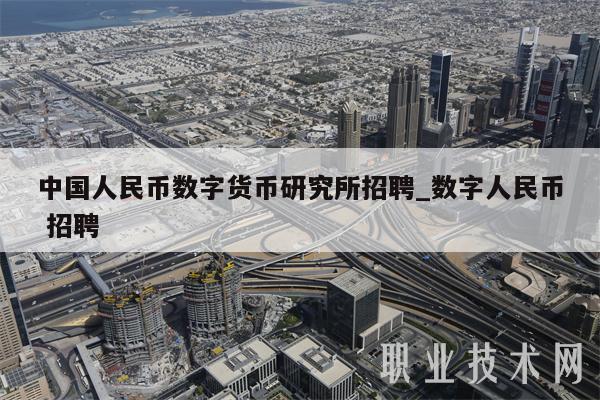 中国人民币数字货币研究所招聘_数字人民币 招聘