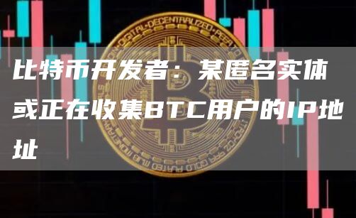 比特币开发者：某匿名实体或正在收集BTC用户的IP地址
