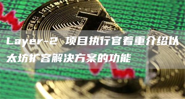 Layer-2 项目执行官着重介绍以太坊扩容解决方案的功能