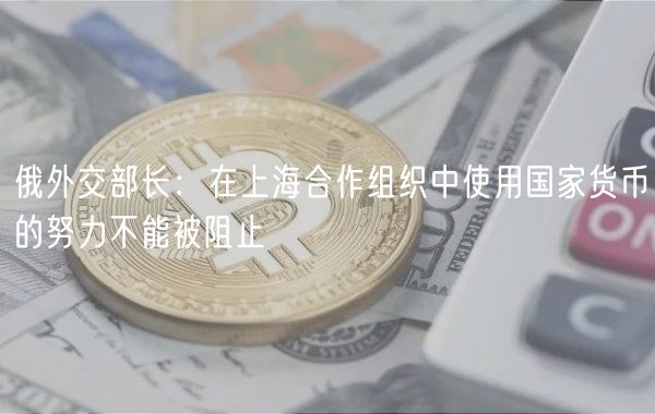 俄外交部长：在上海合作组织中使用国家货币的努力不能被阻止