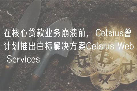 在核心贷款业务崩溃前，Celsius曾计划推出白标解决方案Celsius Web Services