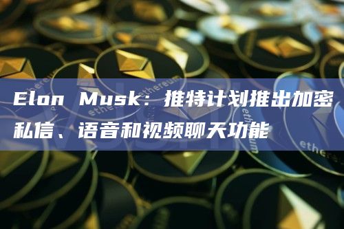 Elon Musk：推特计划推出加密私信、语音和视频聊天功能