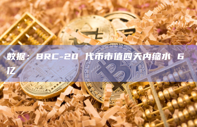 数据：BRC-20 代币市值四天内缩水 6 亿
