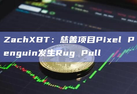 ZachXBT：慈善项目Pixel Penguin发生Rug Pull