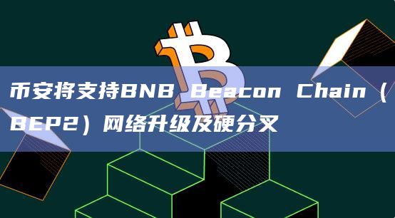 币安将支持BNB Beacon Chain（BEP2）网络升级及硬分叉