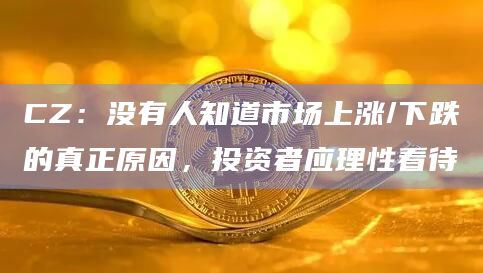CZ：没有人知道市场上涨/下跌的真正原因，投资者应理性看待
