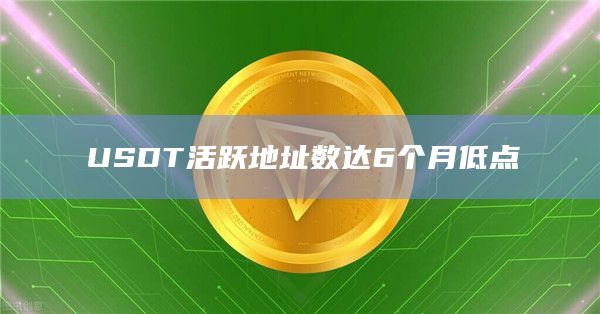 USDT活跃地址数达6个月低点
