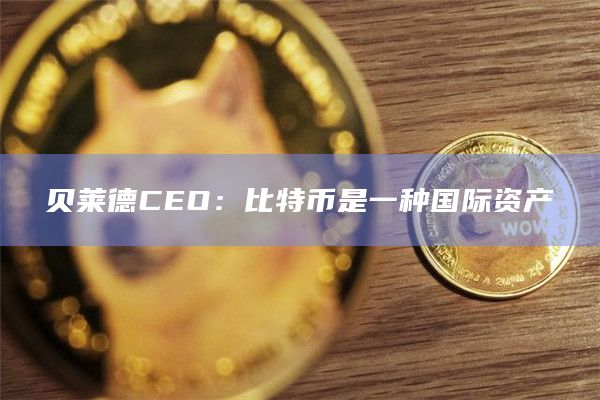 贝莱德CEO：比特币是一种国际资产