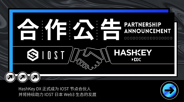 HashKey DX正式以节点合伙人身份加入IOST生态