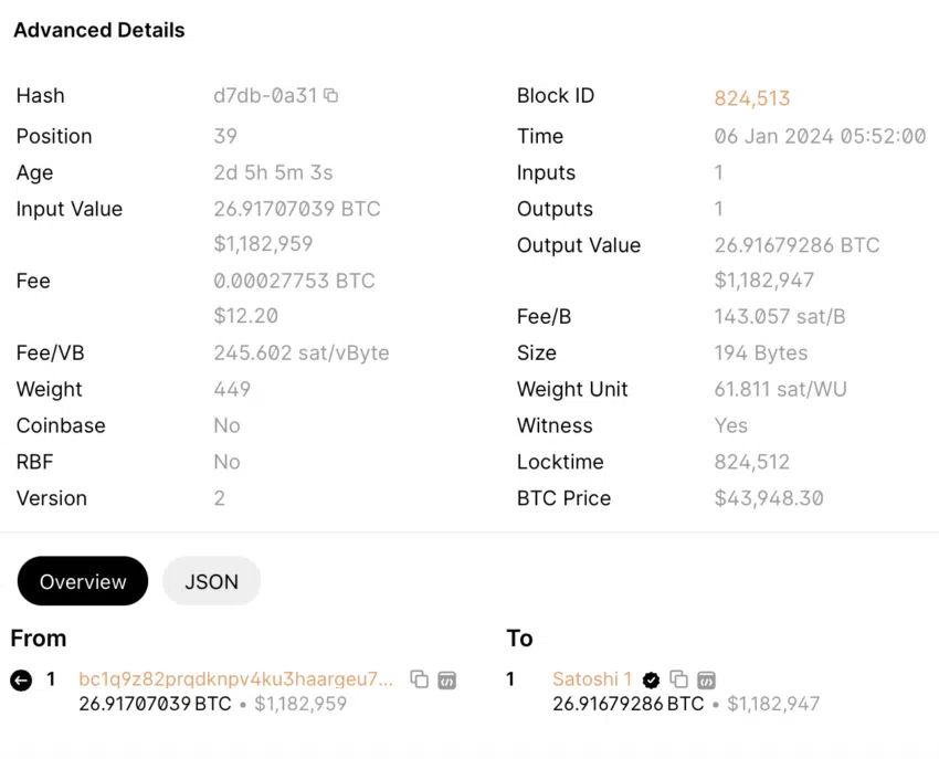 中本聪为何随机发送26个比特币？