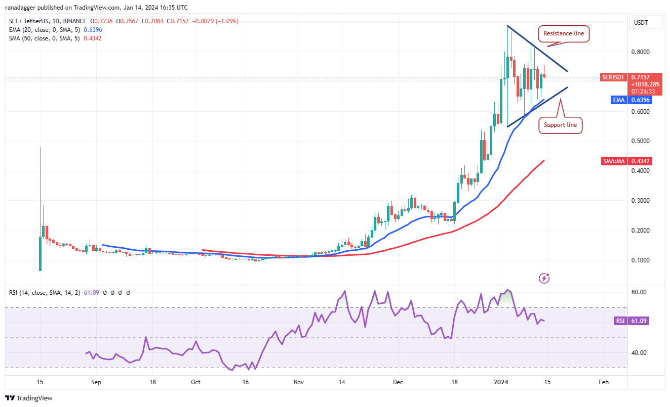 现货ETF获批后，比特币价格暴跌，但ICP、TIA、MNT、SEI和山寨币反弹