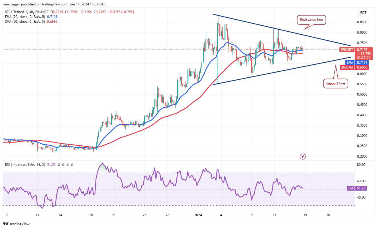 现货ETF获批后，比特币价格暴跌，但ICP、TIA、MNT、SEI和山寨币反弹