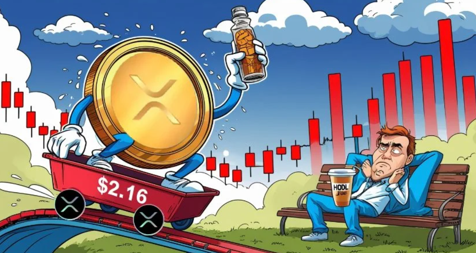 网络活动下降，交易量激增，市场谨慎，瑞波币XRP面临抛售压力